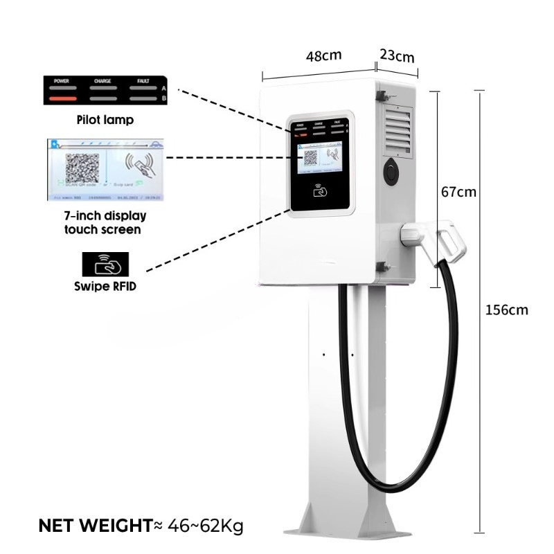 OEM 20кВт 30кВт 40кВт настенна – обзор и цена Dc Fast Charger 30Kw Wallbox Commercial