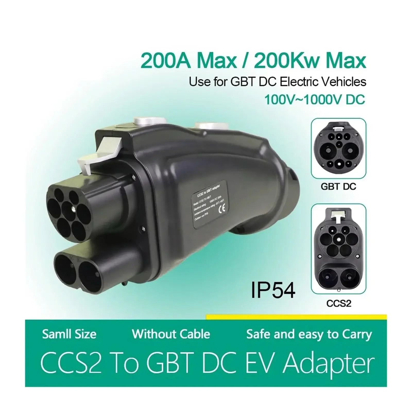 Адаптер-конвертер CCS Combo 2  – обзор и цена Gb/T To Ccs2 200A Fast Charging Adapter