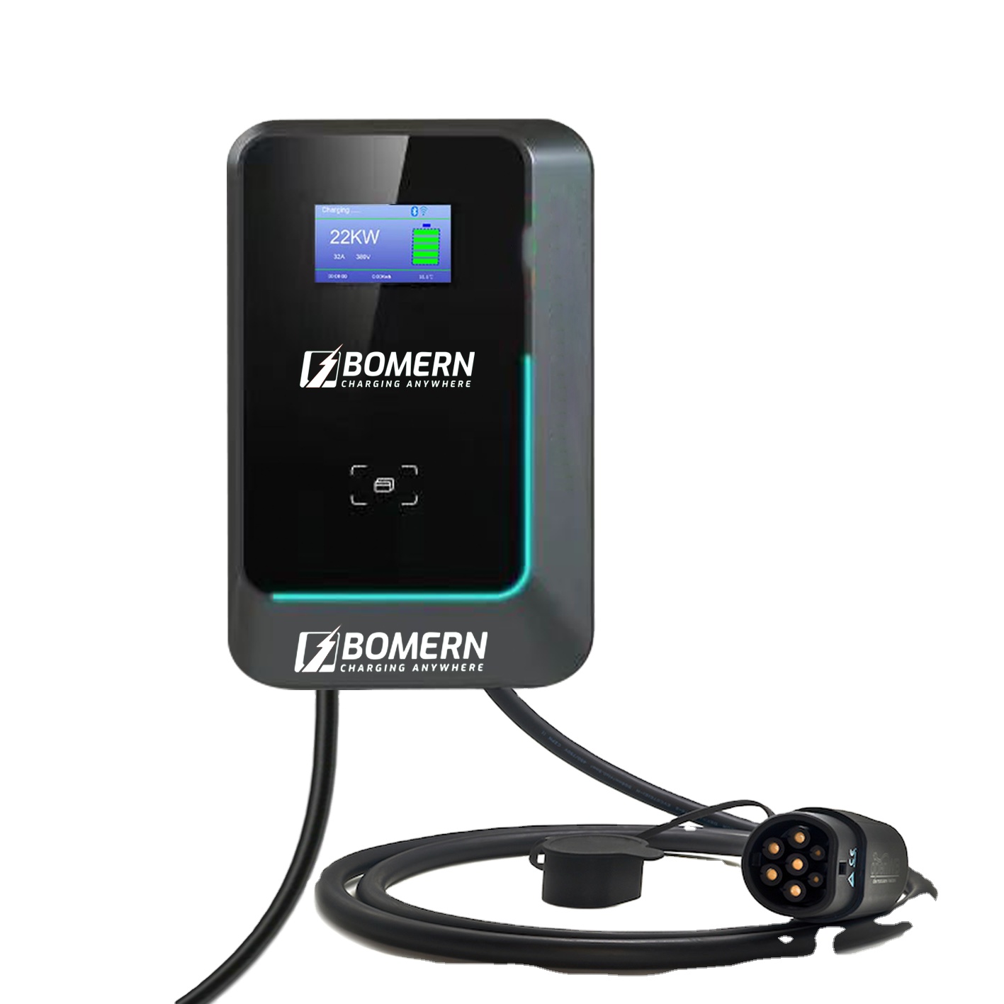 Лидер продаж 2025 года, 7 кВт/ – обзор и цена 22Kw Wallbox Type 2 Ocpp Rfid